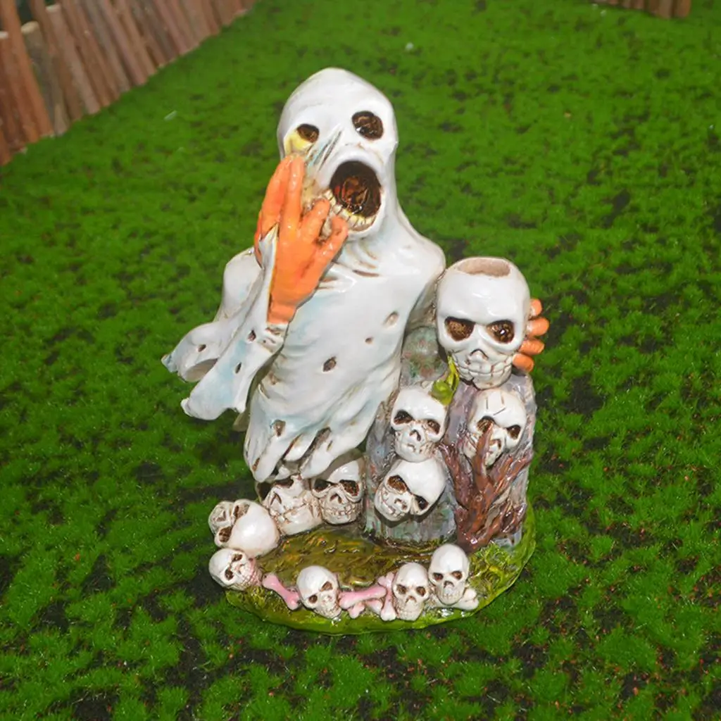 

Skeleton Incense Figurine Horror Incense Handicraft Art for Hotel Bedroom