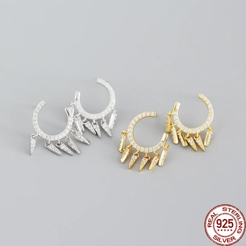 

Женские серьги из серебра 925 пробы, с цирконом