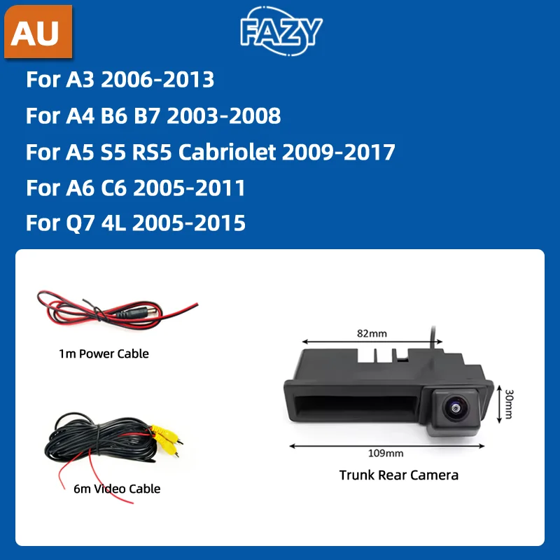 

FAZY 170-градусная 1920*1080P HD AHD камера ночного видения для Audi A3 A4 A5 A6 Q3 Q5 Q7 для Benz W204 W205 W176