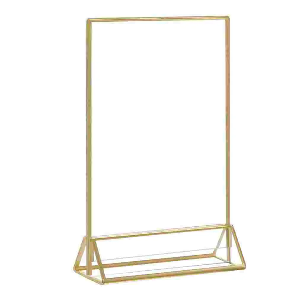 

Creative Sign Stand AD Table Holder Menu Storage Rack for Supermarket Store