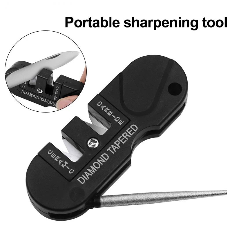 

Sharpener Diamond Tool Camp Gear Hike Tungsten Ceramic Sharpen Fish Hook Pocket Carbide Knife Whetstone Outdoor Portable Tools