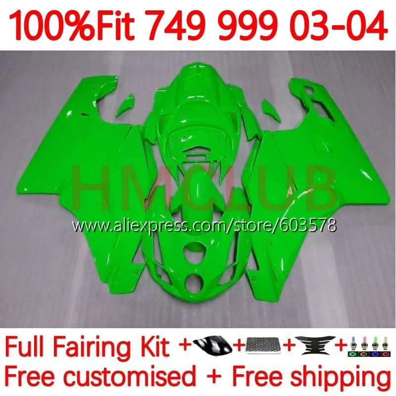 

Корпус OEM для DUCATI 749S 999 S 749 999 S R 749R 999R 999 749 2003 2004-749 03 04 комплект обтекателей для впрыска 165No.65, зеленый в наличии
