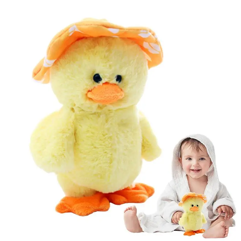 

Singing Yellow Duck Plush Toy Talking Singing Plush Toy Electric Interactive Animated Toy Sensory Learning Development Toy For