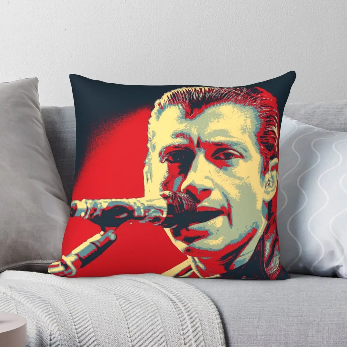 

Alex Turner Square Pillowcase Polyester Linen Velvet Creative Zip Decor Sofa Cushion Cover