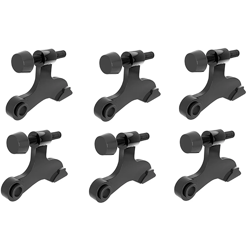 

6Pcs Hinge Pin Door Stopper Adjustable Heavy Duty Hinge With Rubber Bumper To Reduce Potential Damage Wall Dents