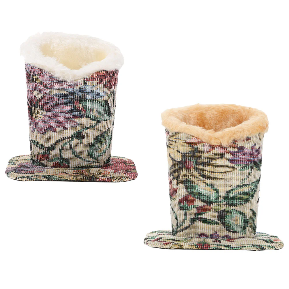 

2pcs Desktop Fabric Decorative Plush Eye Glass Holder Stands Eyeglasses Holder Eyeglass Holder Eyeglass Holder For Desk