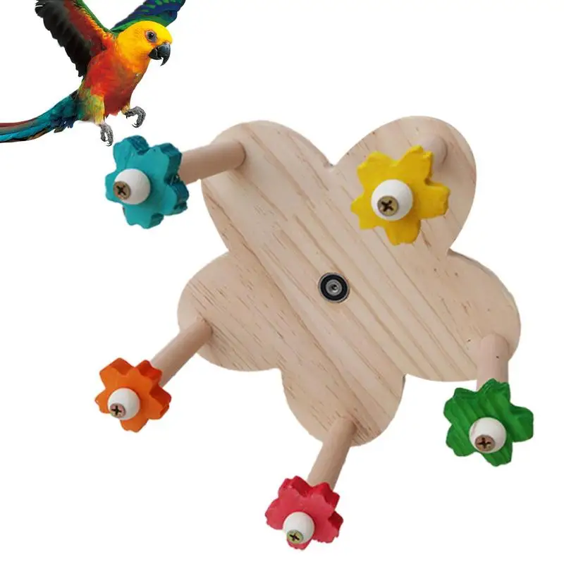 

Wood Parrot Perch Stand Wooden Perch Toy For Birds Standing Parrots Climbing Accessories For Parrot Chickens Hamsters Gerbils