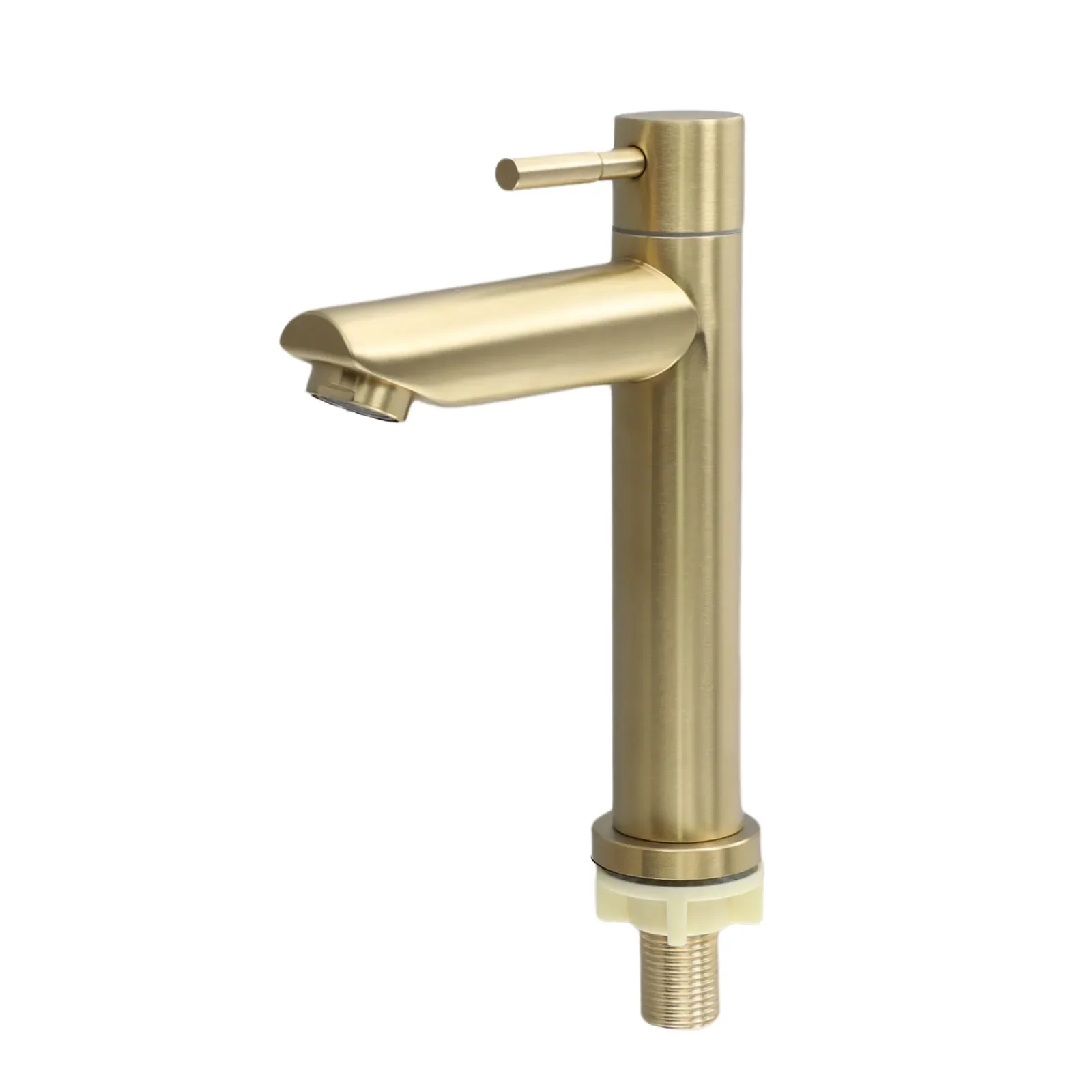 Винтажный матовый золотой смеситель для раковины из нержавеющей стали SUS304