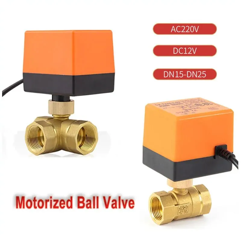 

Латунный Электрический Шаровой Клапан DN15/20/25 12 В Переменного Тока