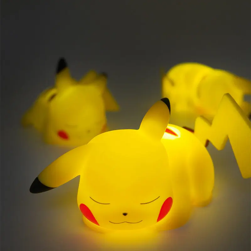 

Pokémon Night Light Pikachu Cartoon Sleeping Eye Protection Desk Lamp Creative Lying Sleeping Elf Cute Mini Desk Lamp Kids Gift