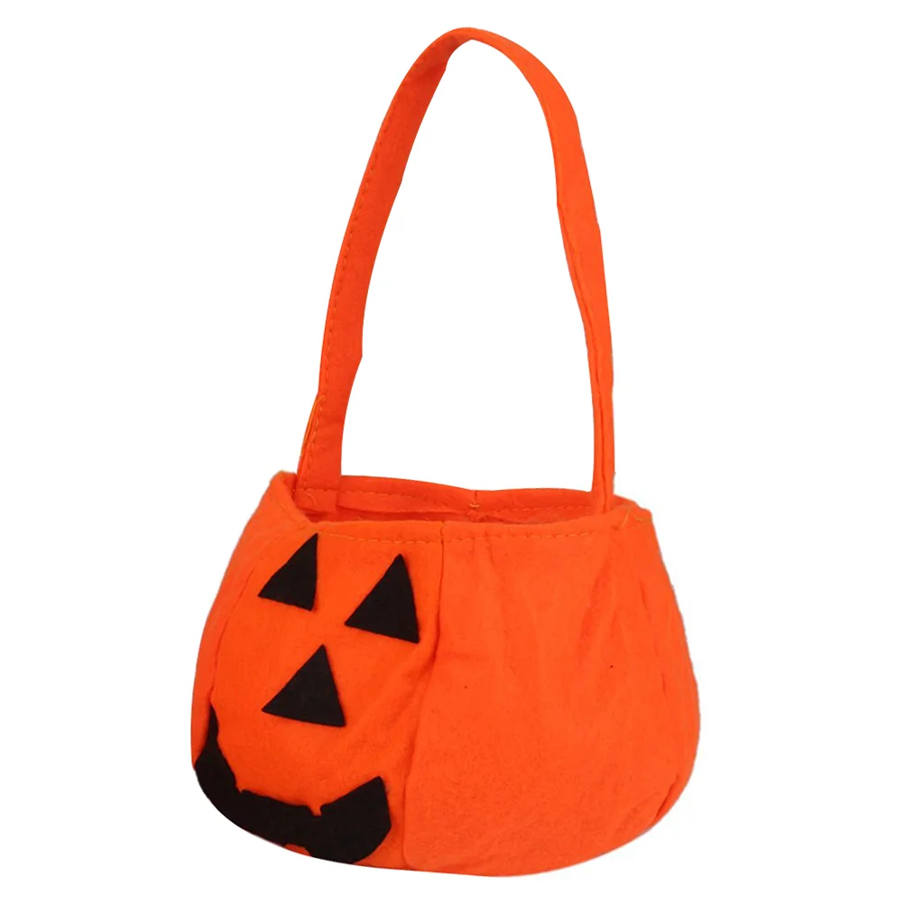 

10pcs Pumpkin Bag Non Woven Handbag for Party Decoration