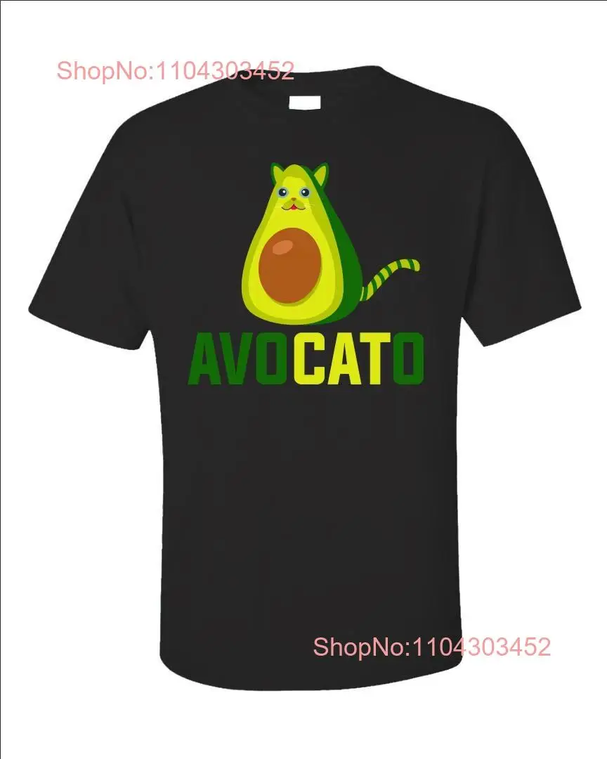 Футболка Avocado CaT Avocato Funny Lover Cute Foodie Mom с длинными или короткими рукавами