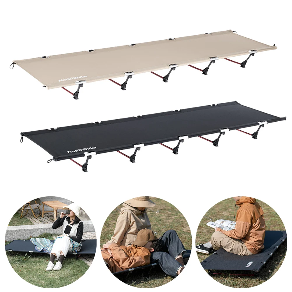 

Naturehike Camping Cot Portable Folding Bed Outdoor Cam P Single Tent Bed Bedcloth Strut Foot Stand Storage Bag 190x65x15cm