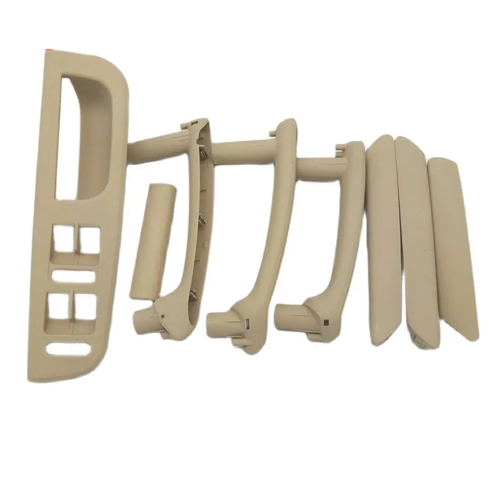 

8 шт./компл., бежевая внутренняя дверная ручка с накладкой для Volkswagen 1998-2005 Passat B5, внутренний подлокотник, переключатель с ручной застежкой