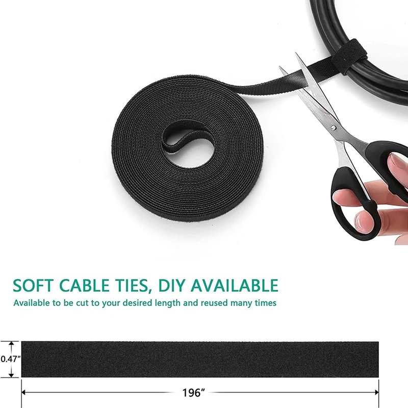 

173 Pcs Cable Management Organizer Kit, Adhesive Cable Clips Holder,Cable Ties,Adhesive Wall Cable Tie,Fasten Cable Ties