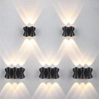 4w 6w 8w waterproof led wall lamp aluminum outdoor garden corridor wall light porch wall lamp up down led wall sconces