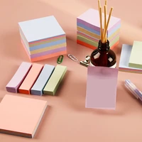 sticky pet self adhesive clear memo pad note papers for school student office stationery