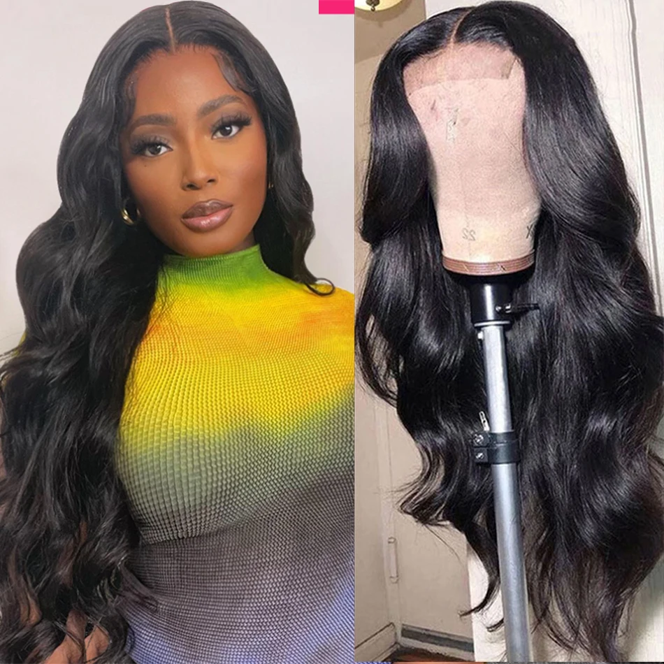 

Peruvian 4x4 Body Wave Lace Closure Wig 13x4 Frontal Wig For Women 30 Inch Long Wavy Human Hair Wigs Pre-plucked Lace Front Wigs