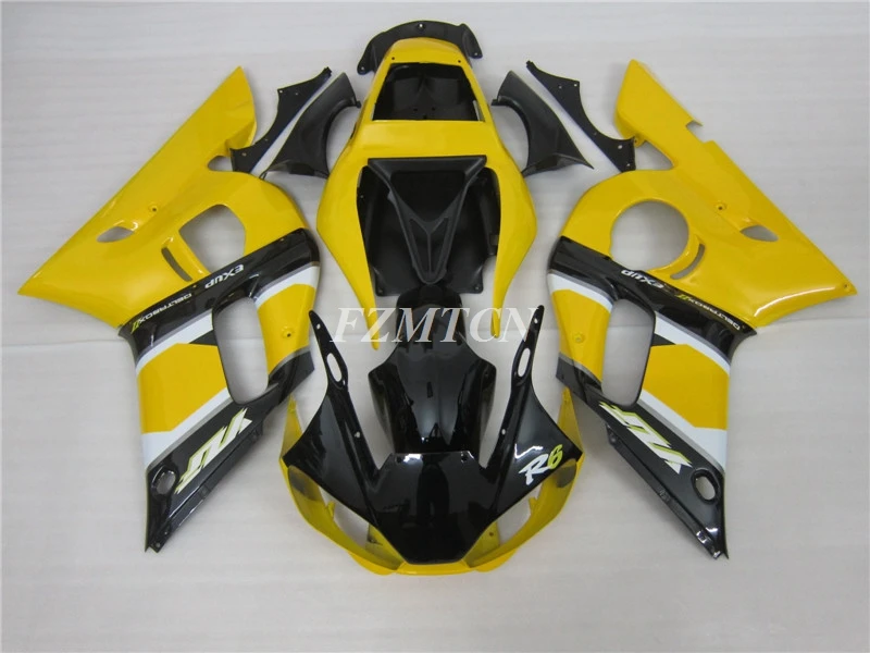 Комплект обтекателей из АБС-пластика для YAMAHA YZF- R6 98 99 00 01 02 1998 1999 2000 2001 2002