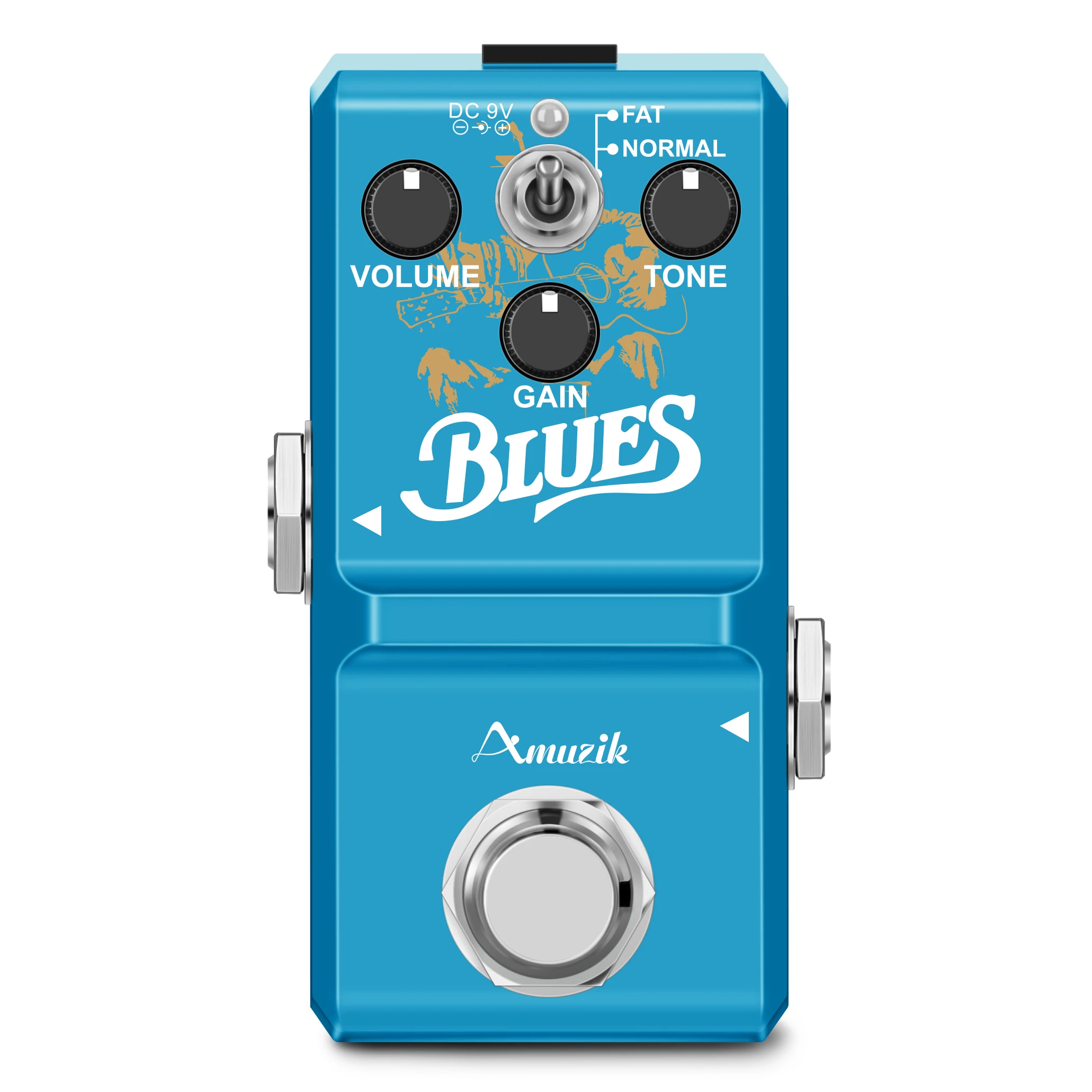Amuzik LN-321 BLUES Overdrive Guitar Effect Pedal Ture Bypass