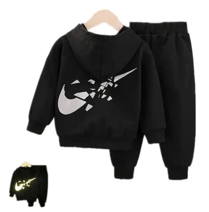 

Детский спортивный костюм, модный костюм для маленьких мальчиков, весенне-осенний повседневный комплект одежды для мальчиков, Детская толс...