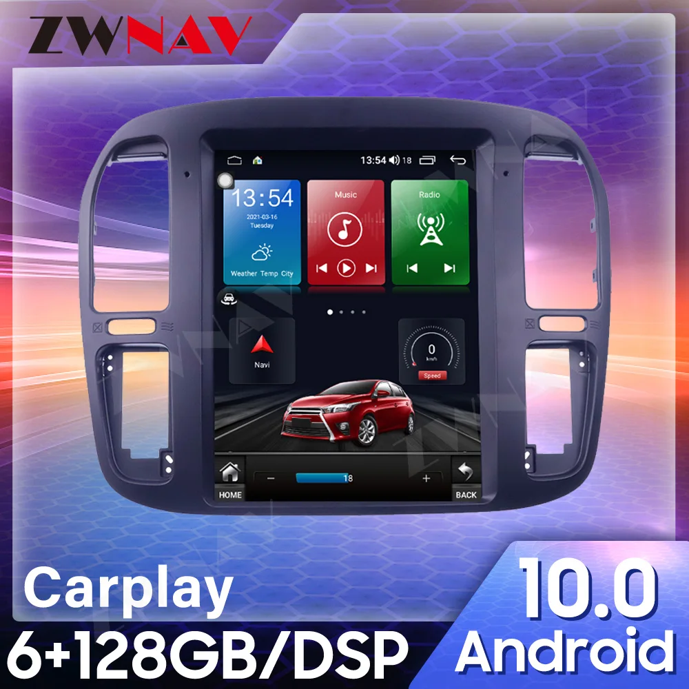 

Для Lexus LC100 1992-2002 Tesla Style Android автомобильный GPS-навигатор мультимедийный плеер Автомобильный радиоприемник головное устройство плеер