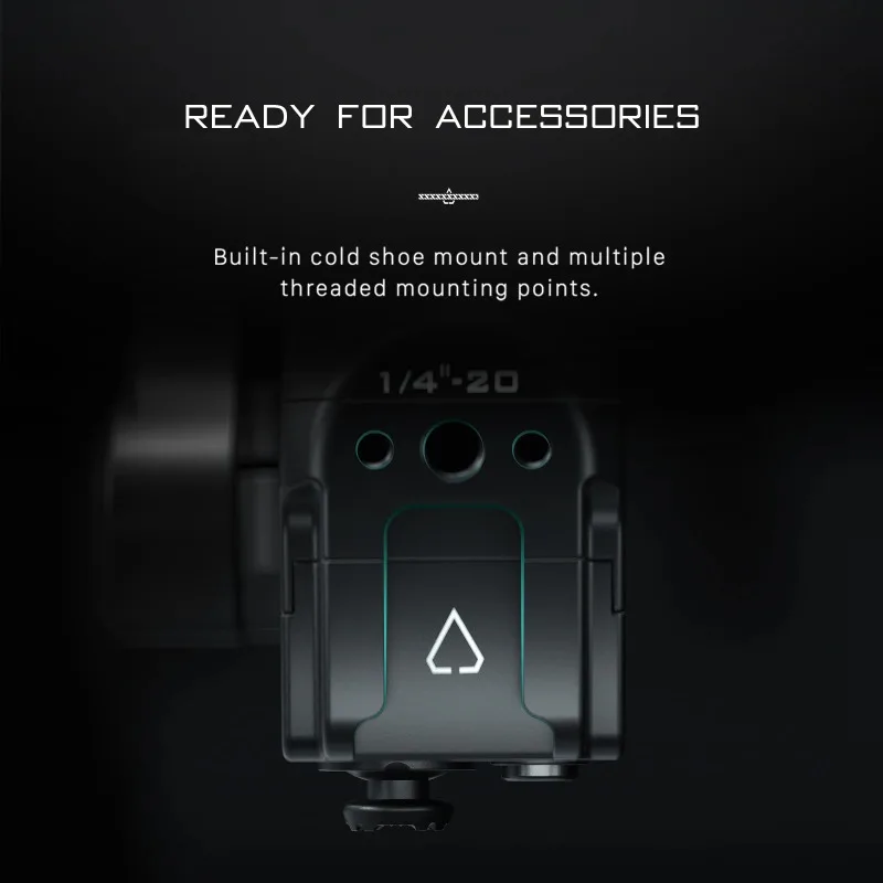 Фото Легкая задняя рукоятка управления TILTA TGA-LRH для DJI Ronin RS2 RS3 RS4 PRO RS5 с креплением Cold Shoe и резьбой 1/4