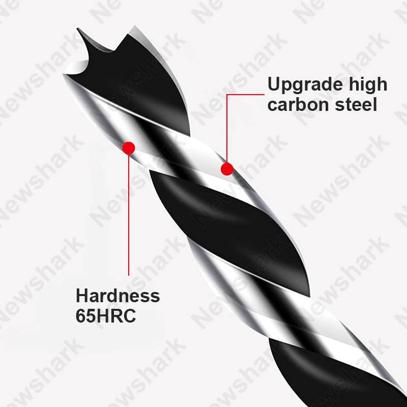 Набор сверл для деревообработки комплект из 8 насадок 3-10 мм с титановым покрытием