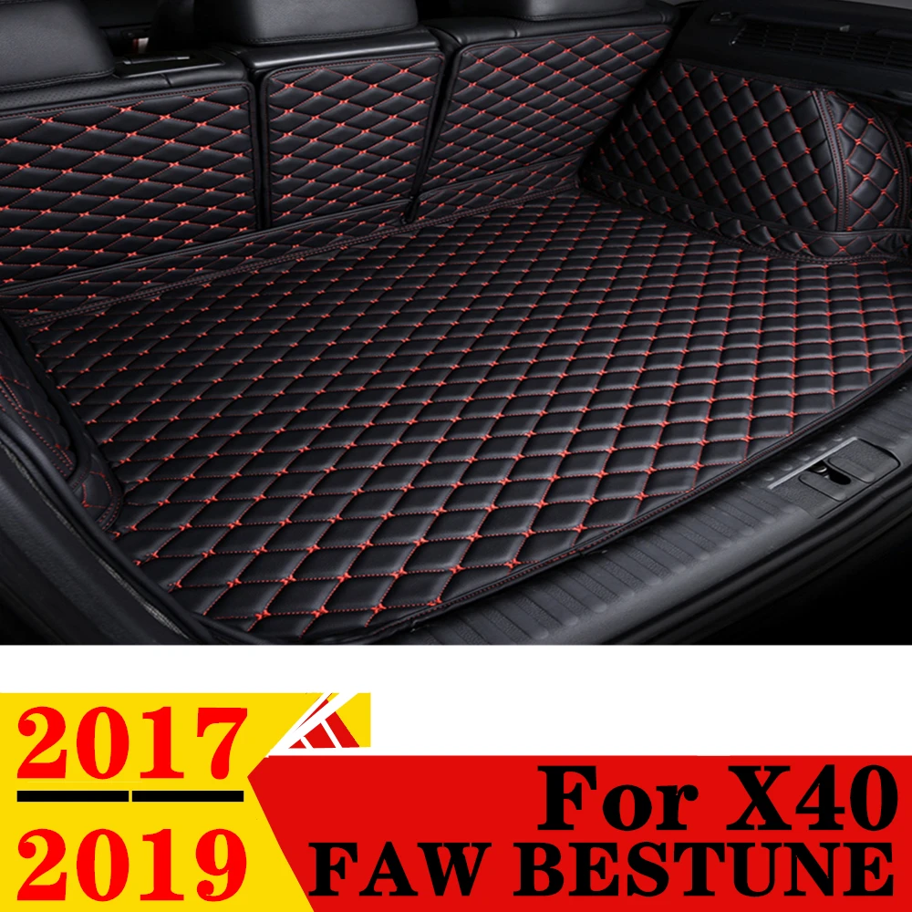

Коврик для багажника автомобиля FAW BESTUNE X40 2017-19, подходит для любой погоды, задний грузовой коврик, подкладка для багажника, автозапчасти, коврик для багажника