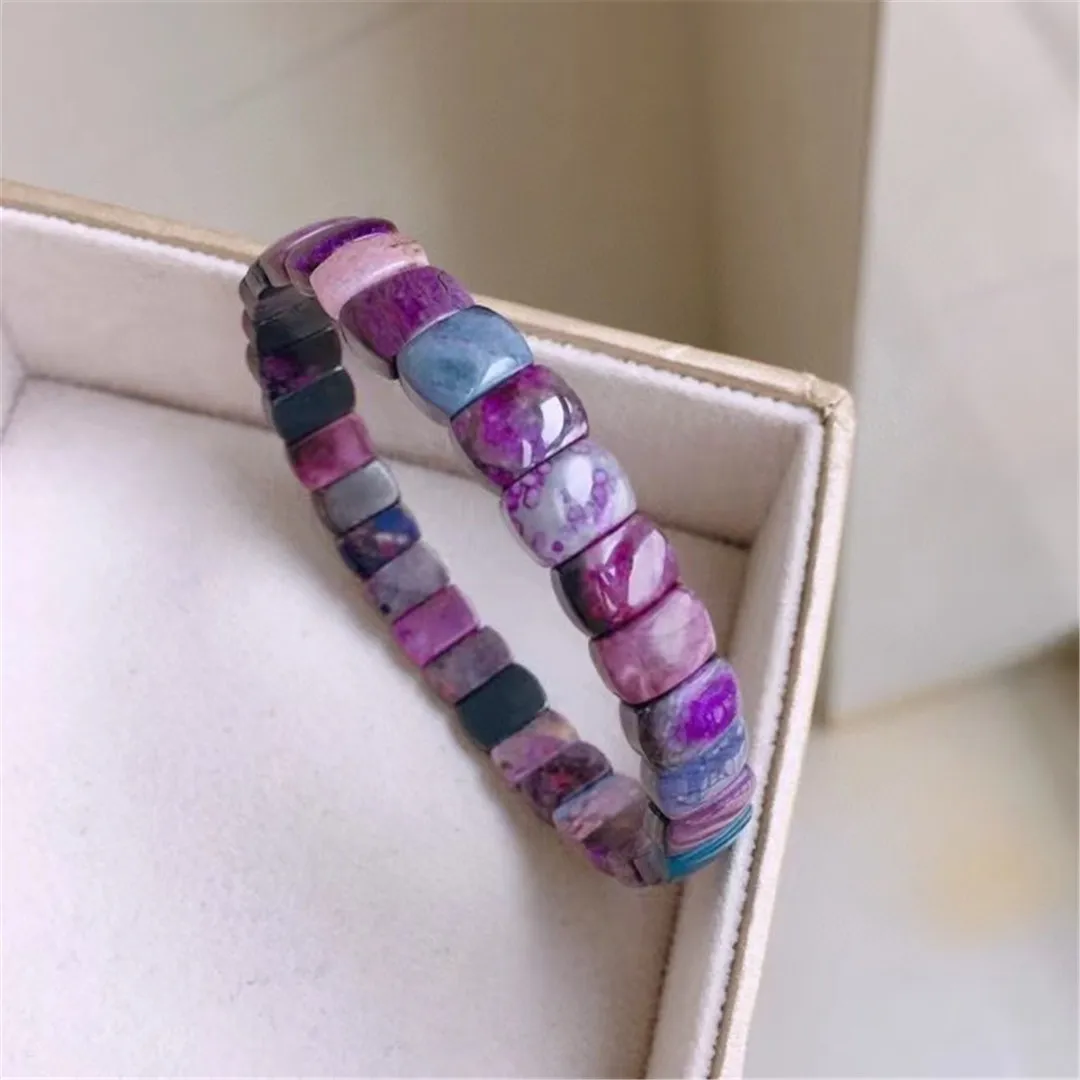 

Natural Purple Sugilite Bracelet Bangle Jewelry For Women Lady Men Beauty Crystal Stone 8x5mm Beads Anticancer Gemstone AAAAA