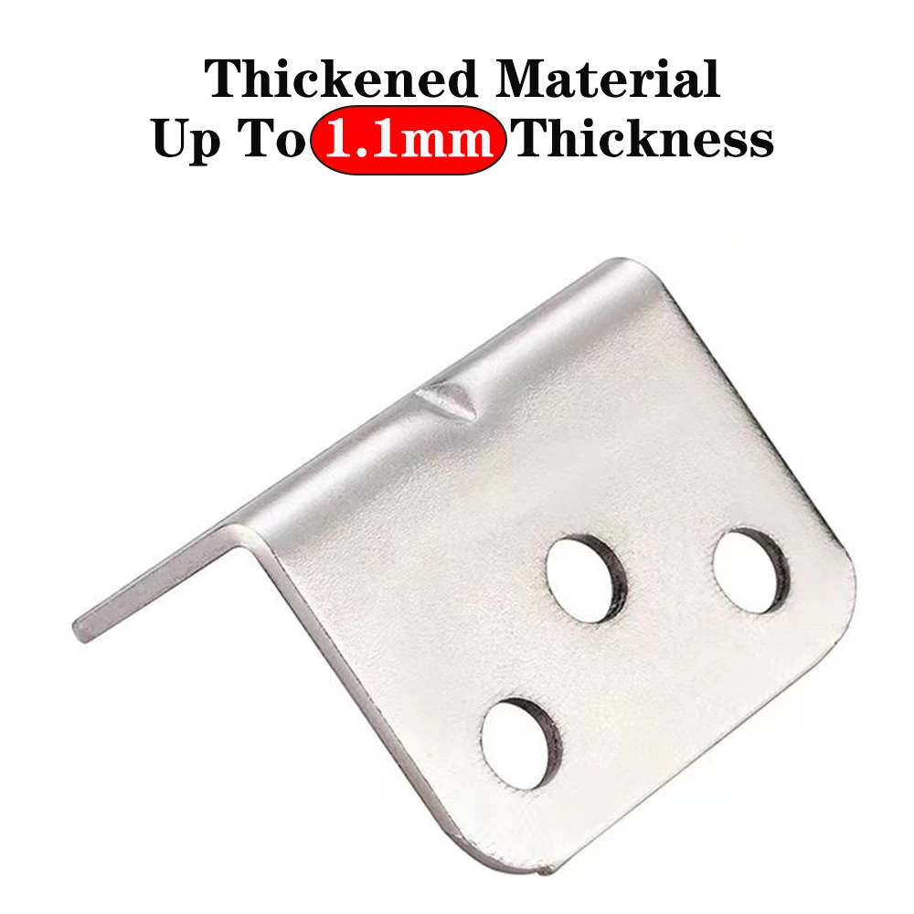 10 Шт. L-образные Угловые Кронштейны 1 42 X 06 Дюйма Деревянные Опоры Нержавеющая