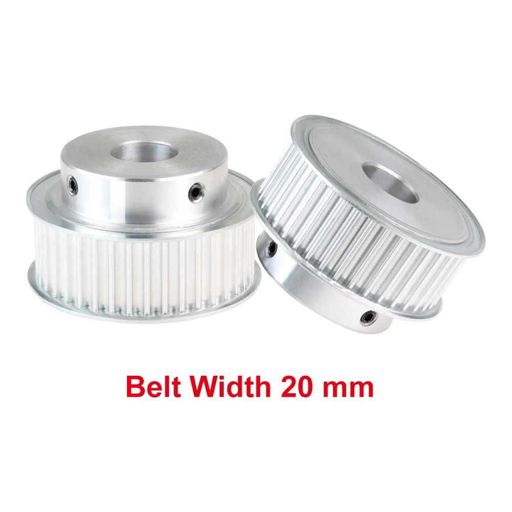 5М-44T Зубчатая шестерня с отверстием 10/12/14/15/16/17/19/20 мм, колесо с круглым дуговым зубом для 5М резинового ремня шириной 15/20/25 мм.