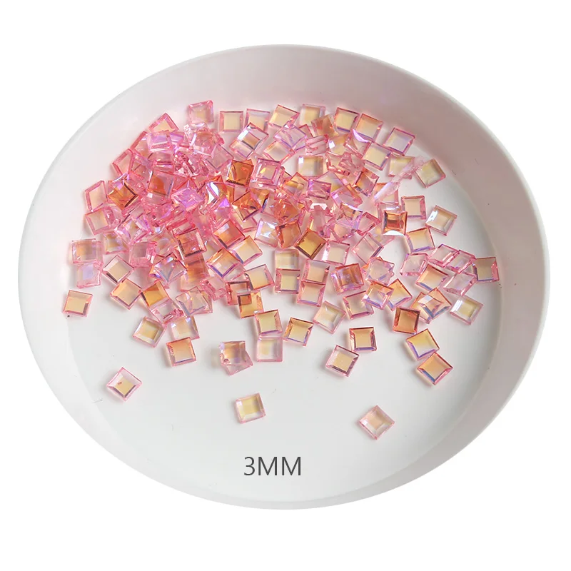 

Новые красивые цветные стразы Авроры с плоской спинкой для дизайна ногтей блестящая Смола Алмазная форма декоративный для маникюра DIY аксе...