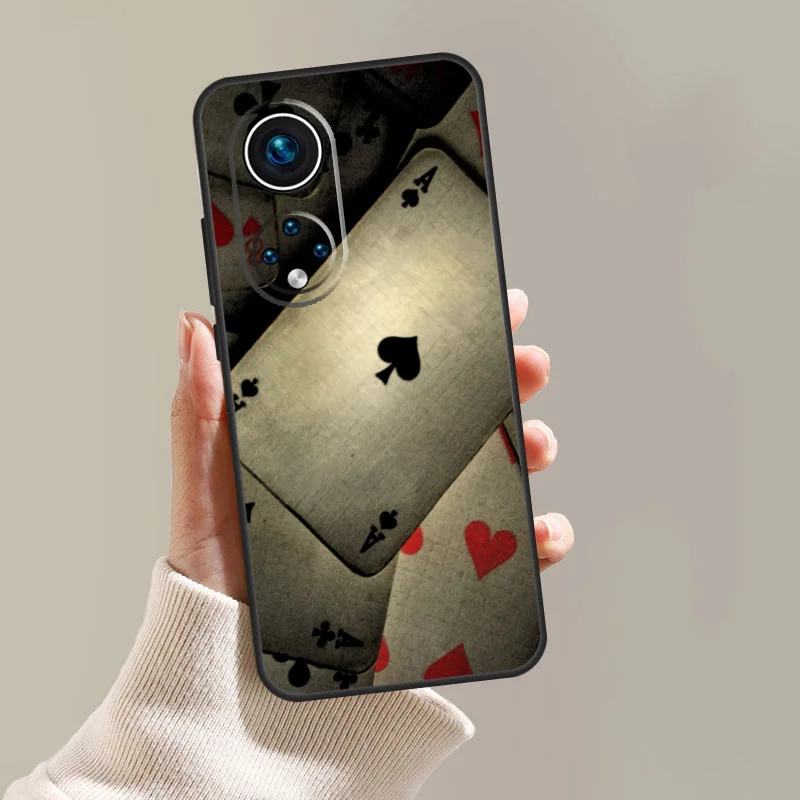 Фото Чехол Spades Poker Play Cards Ace для Honor Magic 8 6 5 7 Pro X9d X9c X9b X9a X8c X8b Win RT 50 70 90 200 400 Lite №2