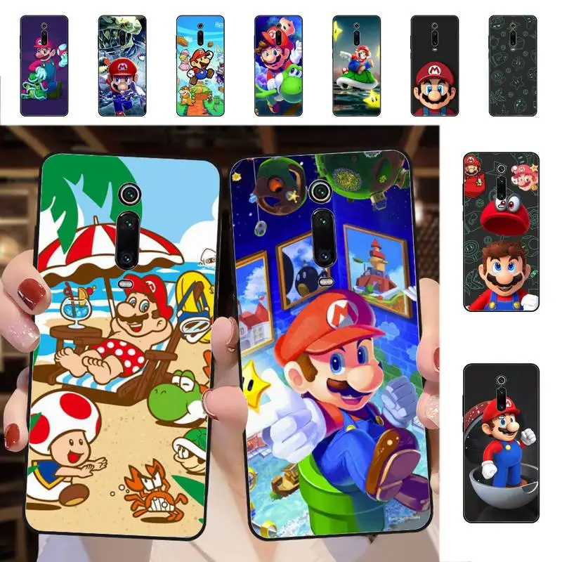 

BANDAI Super Mario Bros Phone Case for Redmi 5 6 7 8 9 A 5plus K20 4X S2 GO 6 K30 pro