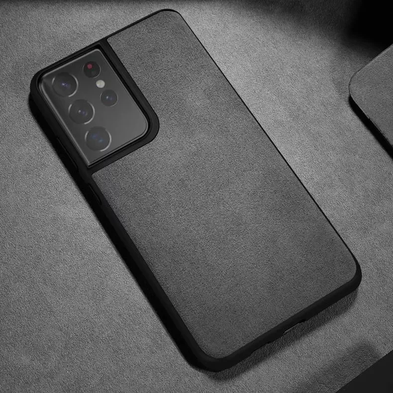 

Alcantara Phone Case for Samsung Galaxy S21 Ultra S20 FE S10 Plus Note 20 5G Note 10 Lite Z flip3 Fold 3 Artificial Leather Case