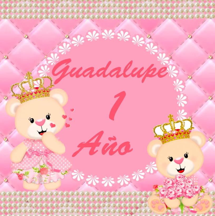 

8x8 футов персонализированные приветственные цветы Розовая Принцесса Девочка Тедди мишки пользовательские фото фон бесшовные виниловые