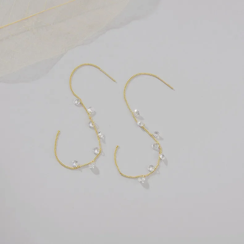 2023 Оригинальные круглые циркониевые серьги сделай сам уникального женского