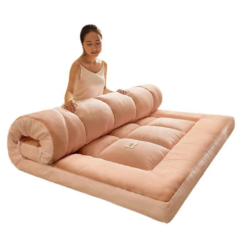 Однотонный многоразмерный домашний утолщенный пушистый матрас зимний одинарный