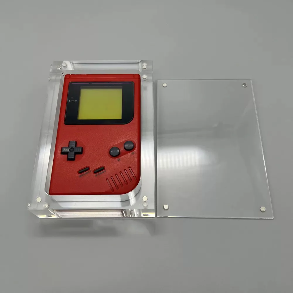 Фото Прозрачный акриловый магнитный чехол-коробка для хранения консоли Gameboy Classic GB DMG, защитный чехол для игровой приставки. №4