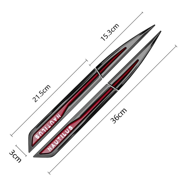 Металлические наклейки на дверь автомобиля талию эмблему Lincoln Nautilus боковые