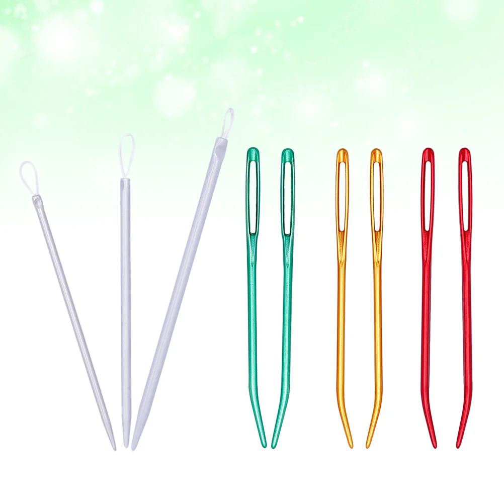 

Sewing Eye Needle Bent Large Tapestryyarn Weaving Threading Knitting Embroidery Tool Wool Tiphand Big Apparatus Blunt Darning