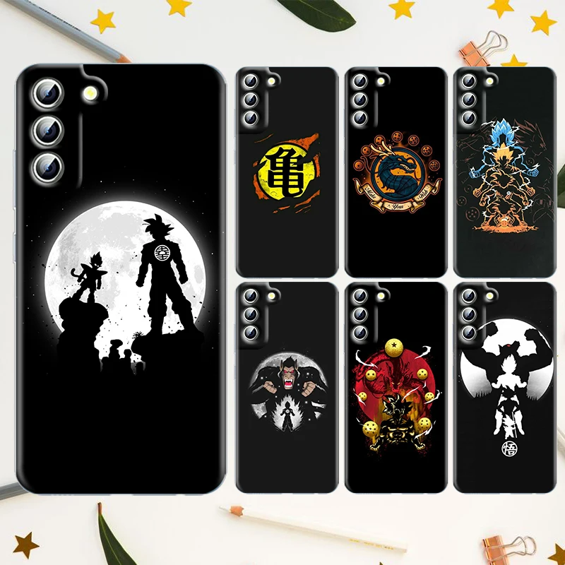 

Dragon Ball Goku Vegeta For Samsung Galaxy S22 S21 S20 FE Ultra Pro Lite S10 S10E S9 S8 Plus S7 Edge Transparent Phone Case
