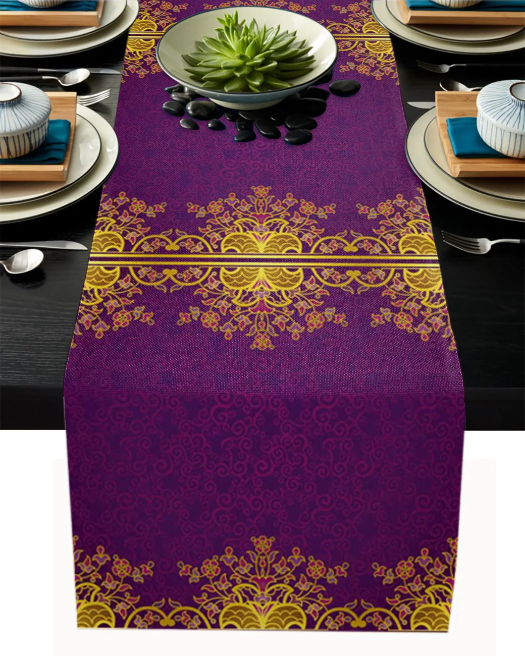 

Gorgeous Baroque European Festival Home Party Decoration Hotel Coffee Table Runner Christmas Wedding Decor Dining Tablecloth