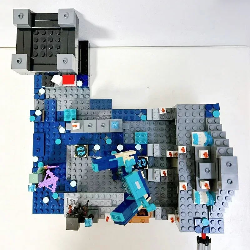 Креативные DIY темные боевые строительные блоки модель ограждения украшение