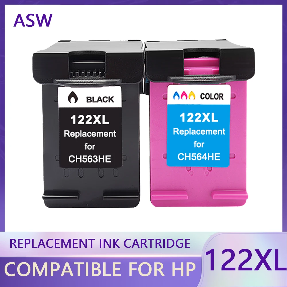 

ASW Compatible 122XL 122 Cartridge Replacement for HP122 Color Ink Cartridge for Deskjet 1000 1050 1050A 2000 2050 printer