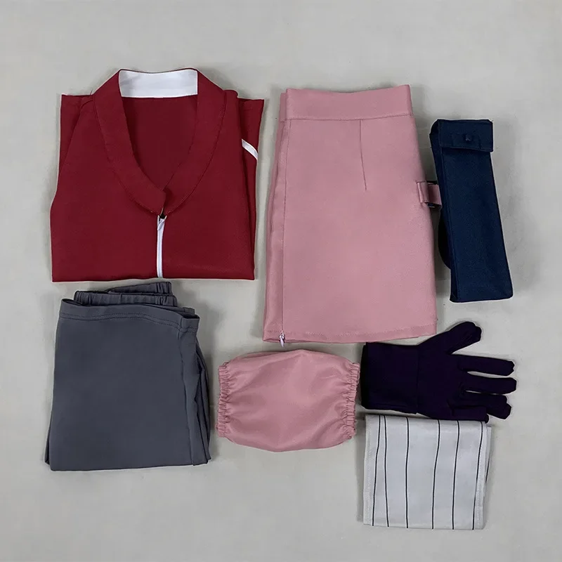 Аниме Косплей Харуно Сакура женский костюм