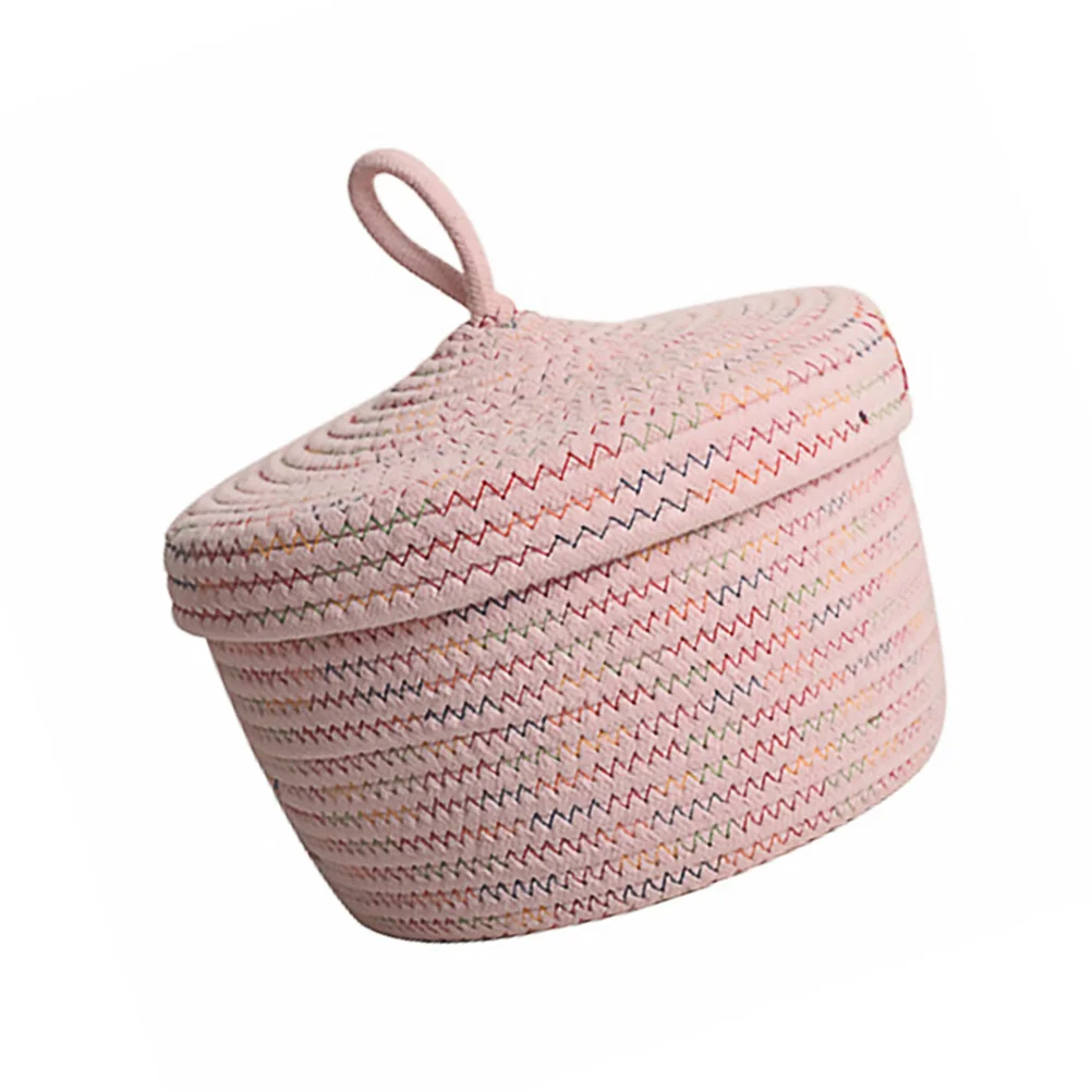 

Basket Storage Box Organizer Cotton Holder Rope Organizing Desktop Rattan Teabag Makeup Natural Closet Packet Sugar Seagrass