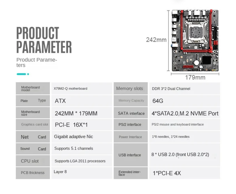 Материнская плата для настольного компьютера DDR3 ПАМЯТЬ LGA2011 интерфейс жесткого