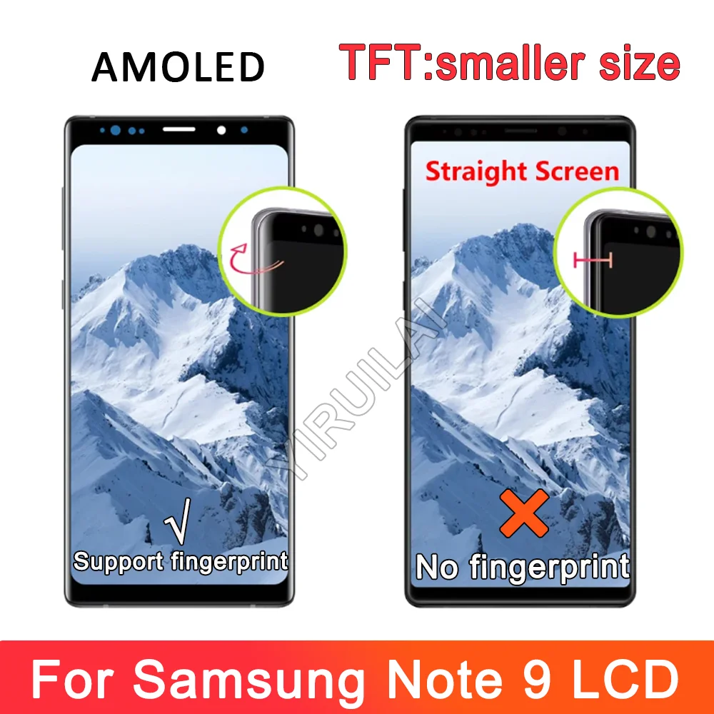 Фото TFT для Samsung Galaxy Note 9 N960F N960F/DS N960U ЖК-дисплей цифровой сенсорный экран с рамкой для Samsung Note 9 ЖК-дисплей в сборе №3